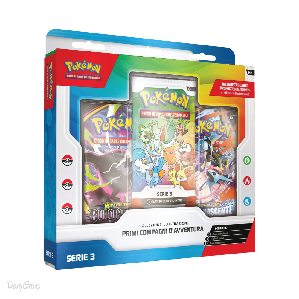 Pokémon Collezione Illustrazione Primi Compagni d'Avventura Serie 3 ITA