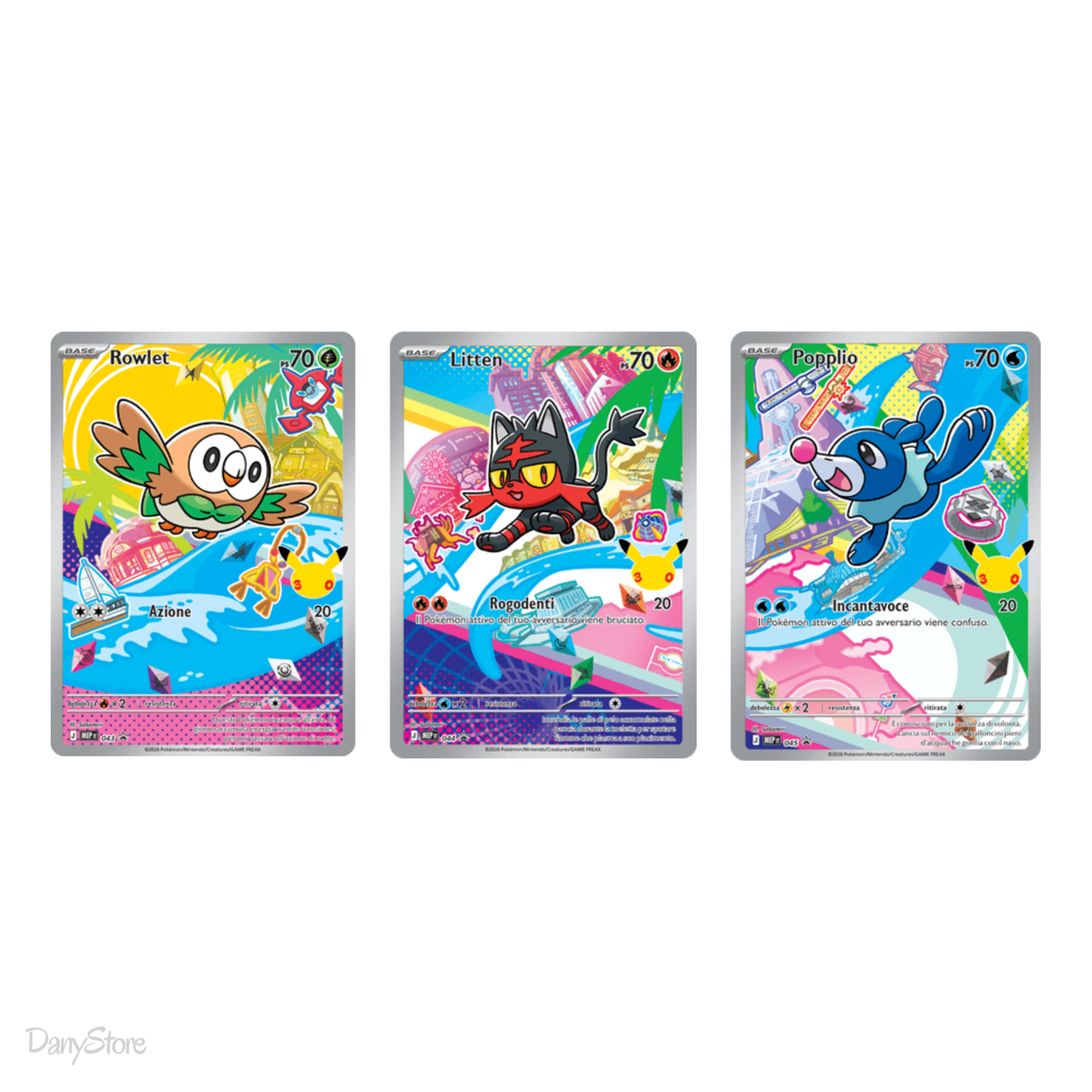 Pokémon Primi Compagni D’Avventura Volume 1 Set Starters Alola ITA NM MEP Promo