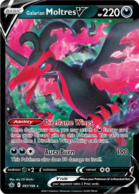097-198 Moltres Di Galar V CRE Chilling Reign ENG NM