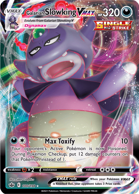 100-198 Slowking Di Galar VMAX CRE Chilling Reign ENG NM