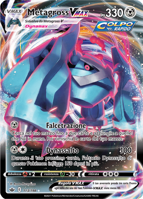 113-198 Metagross VMAX CRE Regno Glaciale ITA POOR