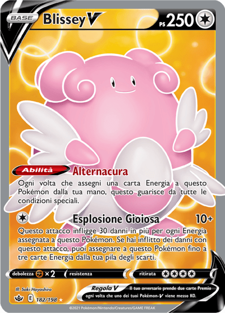 182-198 Blissey V Full Art CRE Regno Glaciale  ITA NM