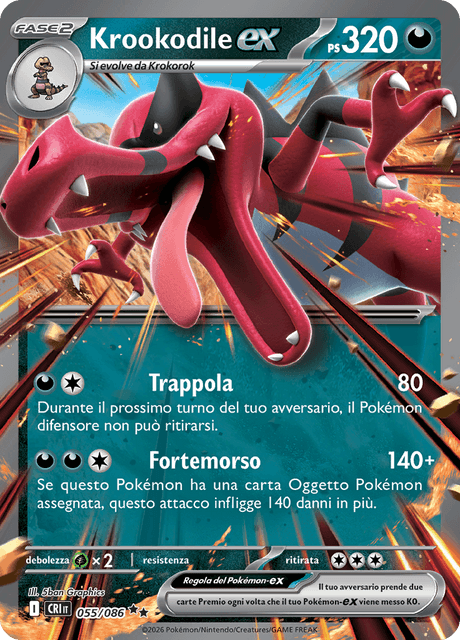 055-086 Krookodile ex Caos Nascente ITA NM