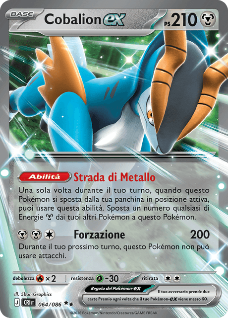 064-086 Cobalion ex Caos Nascente ITA NM