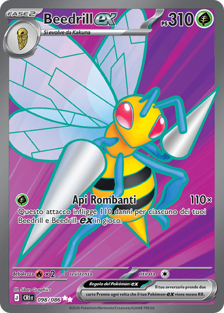098-086 Beedrill ex CRI Caos Nascente ITA NM