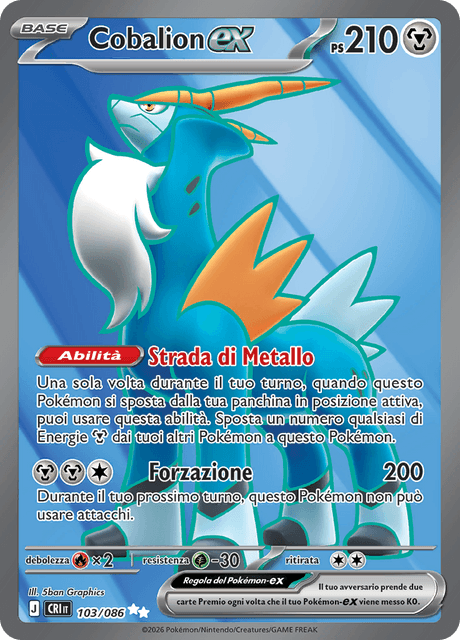 103-086 Cobalion ex CRI Caos Nascente ITA NM