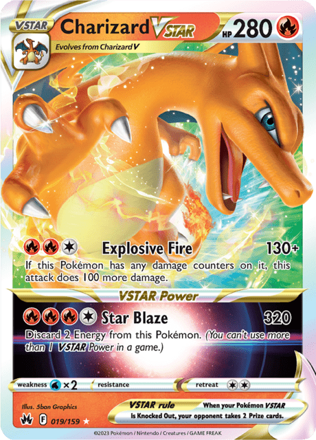 019-159 Charizard V Astro CRZ Zenit Regale ITA NM