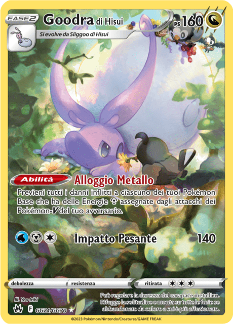 181-159 GG21-GG70 Goodra Di Hisui Galleria Di Galar CRZ Zenit Regale ITA NM