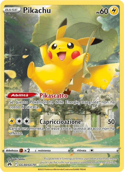 190-159 GG30-GG70 Pikachu Galleria Di Galar CRZ Zenit Regale ITA POOR (Piega SUL DAVANTI)
