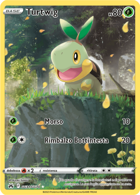 191-159 GG31-GG70 Turtwig Galleria Di Galar CRZ Zenit Regale ITA NM