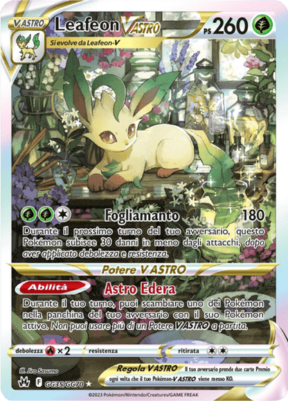 GG35-GG70 Leafeon V Astro Galleria DiGalar CRZ Zenit Regale ITA NM