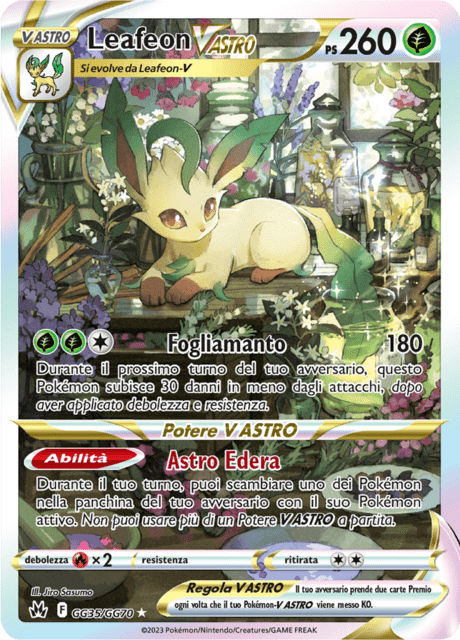 GG35-GG70 Leafeon V Astro Galleria DiGalar CRZ Zenit Regale ITA NM