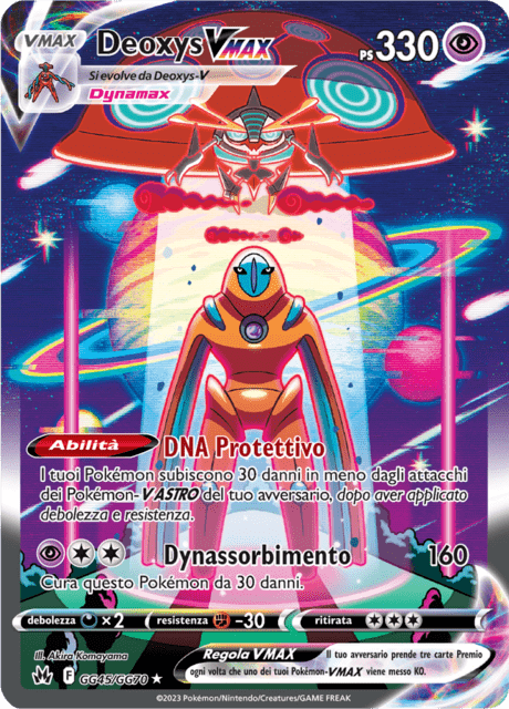 205-159 GG45-GG70 Deoxys VMAX Galleria Di Galar CRZ Zenit Regale ITA NM