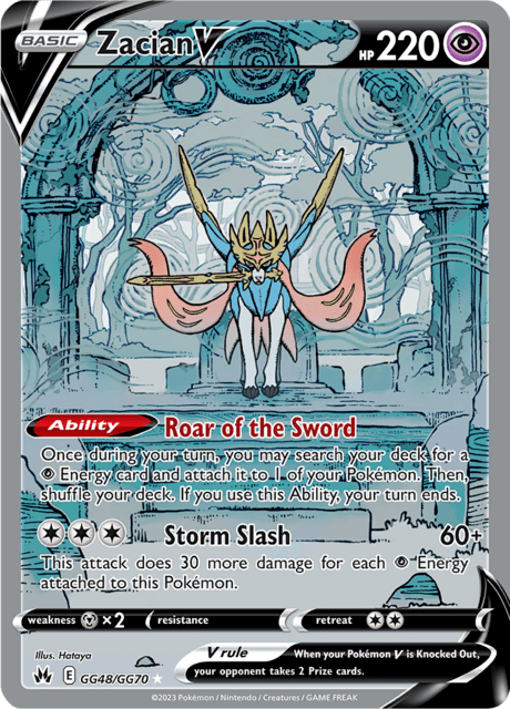 GG48-GG70 Zacian V Galleria Di Galar CRZ Zenit Regale ENG NM