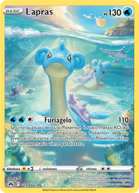 165-159 GG05-GG70 Lapras Galleria Di Galar CRZ Zenit Regale ITA NM