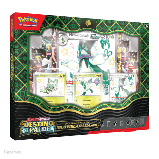 Collezione Premium Destino di Paldea Meowscarada-ex ITA