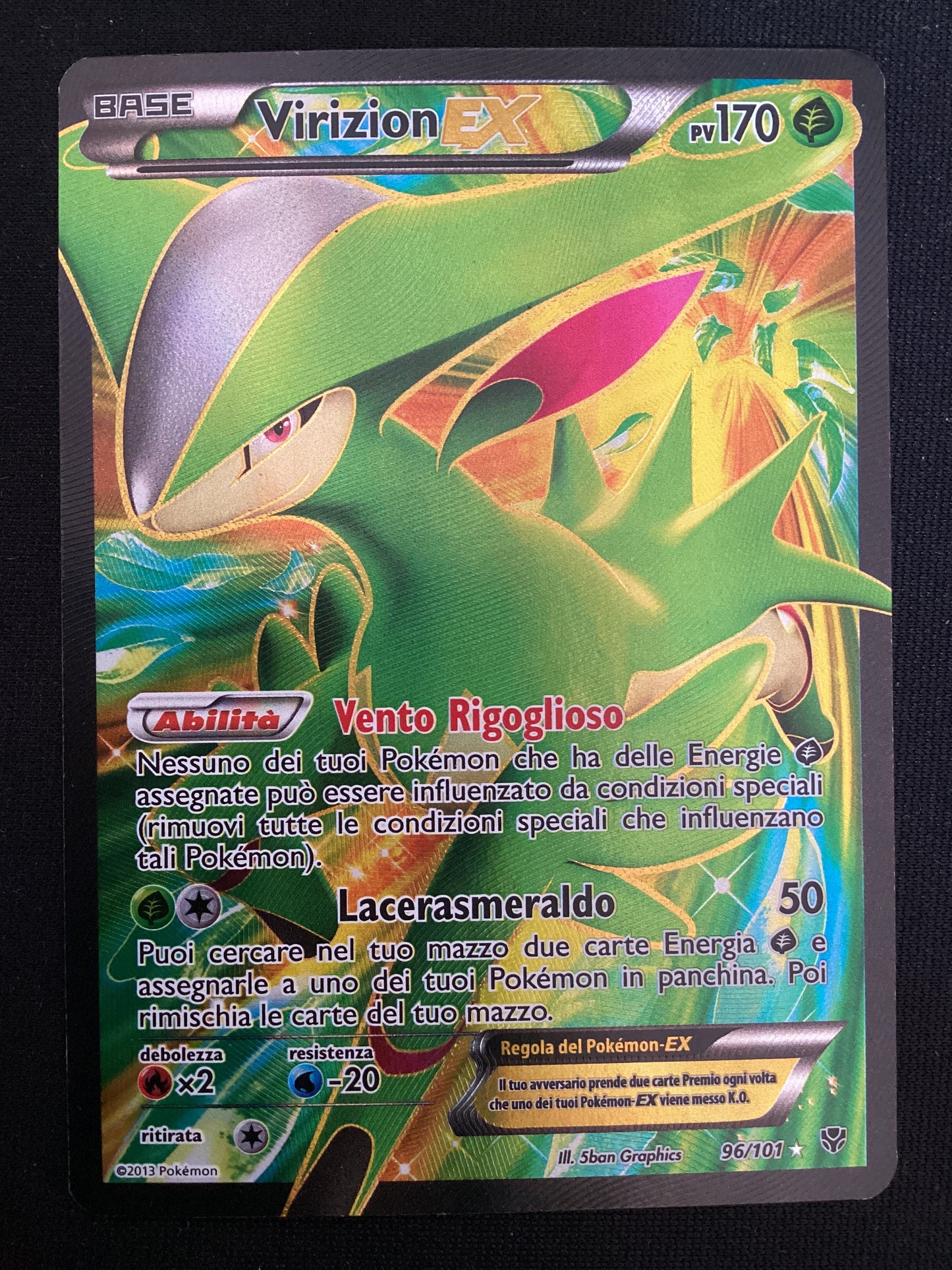 096-101 Virizion EX Full Art PLB Eplosione Plasma  ITA GOOD