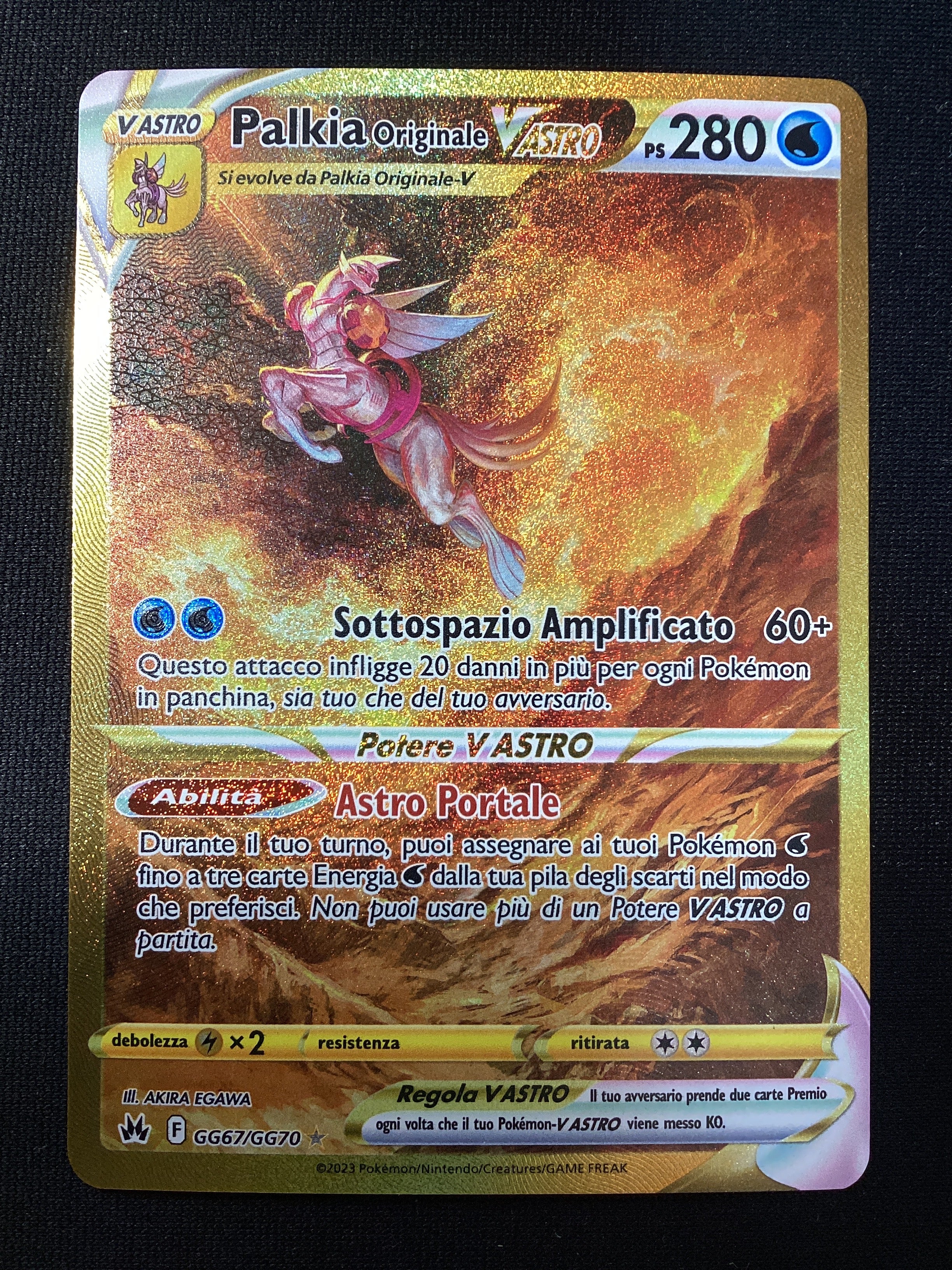 GG67-GG70 Palkia Originale V Astro Gold Galleria Di Galar CRZ Zenit Regale ITA NM