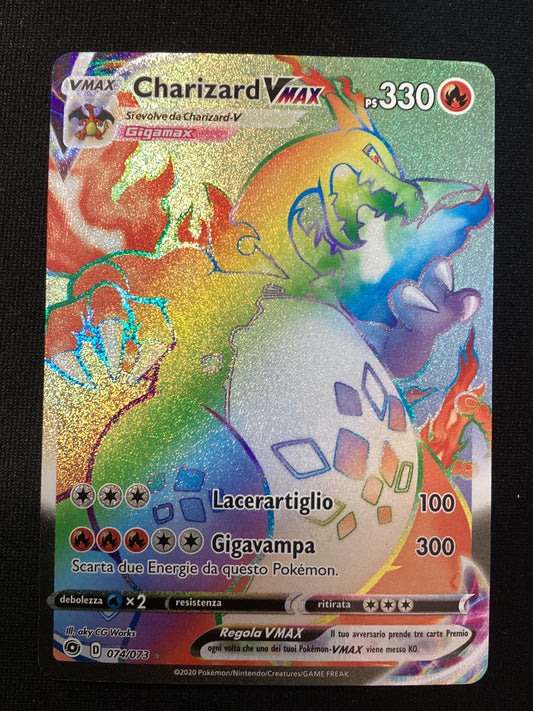 074-073 Charizard VMAX Rara Segreta CPA Futuri Campioni ITA EXCELLENT