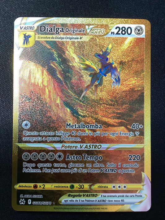 GG68-GG70 Dialga Originale V Astro Gold Galleria Di Galar CRZ Zenit Regale ITA NM