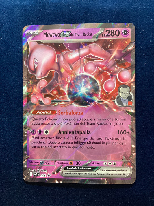 Promo SVP205 Mewtwo ex Del Team Rocket ITA NM