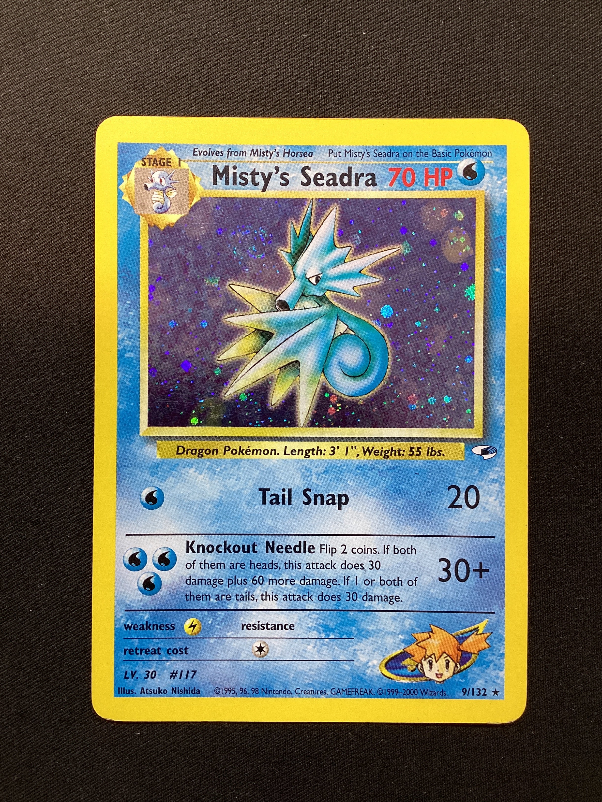 9-132 Misty's Seadra GH Gym Heroes ENG GOOD