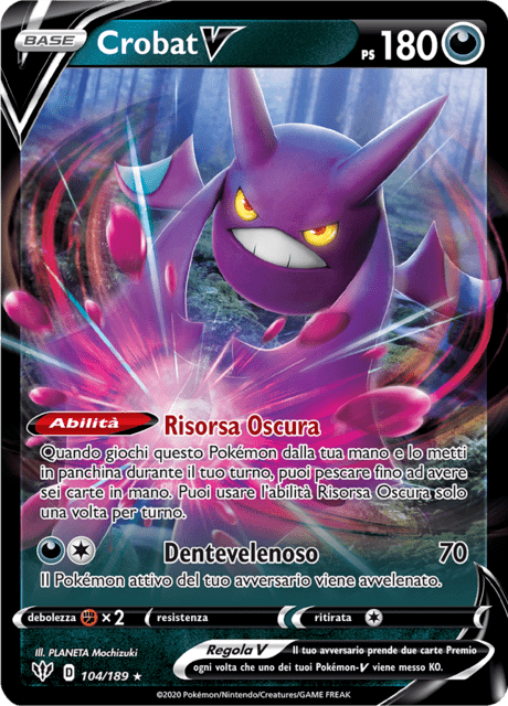 104-189 Crobat V DAA Fiamme Oscure ITA NM
