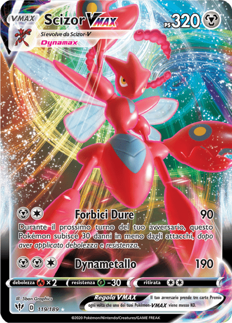 119-189 Scizor VMAX DAA Fiamme Oscure ITA NM
