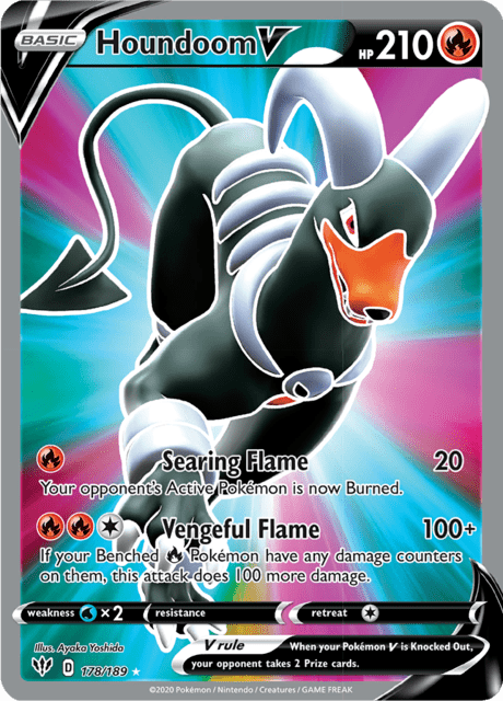 178-189 Houndoom V Full Art DAA Fiamme Oscure IT NM