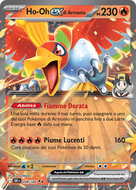 039-182 Ho-oh ex di Armonio DRI Rivali Predestinati ITA NM