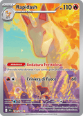 189-182 Rapidash Illustrazione Rara DRI Rivali Predestinati ITA NM