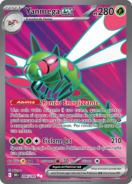 206-182 Yanmega ex Full Art DRI Rivali Predestinati ITA NM