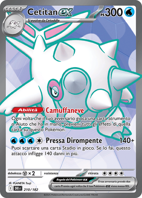 210-182 Cetitan ex Full Art DRI Rivali Predestinati ITA NM