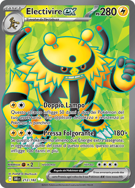 212-182 Electivire ex Full Art DRI Rivali Predestinati ITA NM