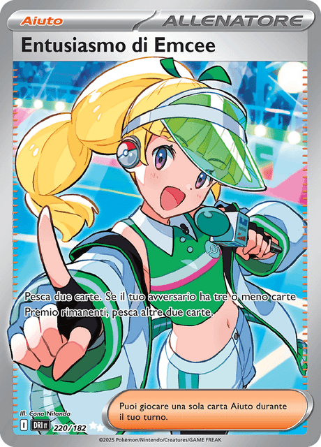 220-182 Entusiasmo Di Emcee Full Art DRI Rivali Predestinati ITA NM