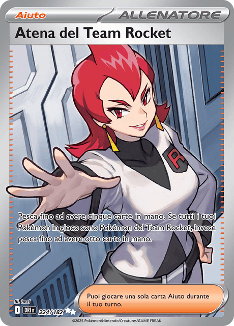 224-182 Atena Del Team Rocket Full Art DRI Rivali Predestinati ITA NM
