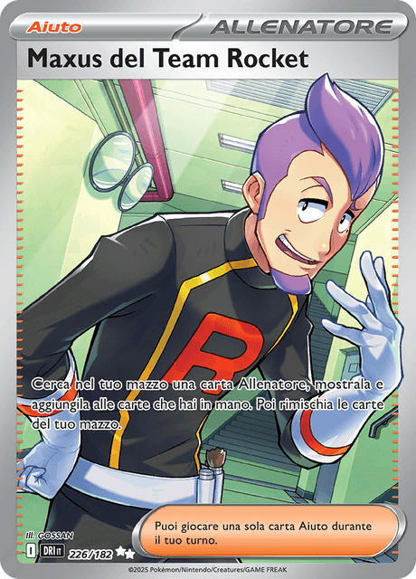 226-182 Maxus Del Team Rocket Full Art DRI Rivali Predestinati ITA NM