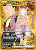240-182 Mewtwo ex Del Team Rocket Gold Rara Segreta DRI Rivali Predestinati ITA NM