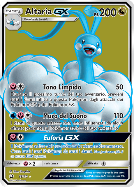 068-070 Altaria GX DRM Trionfo dei Draghi ITA NM