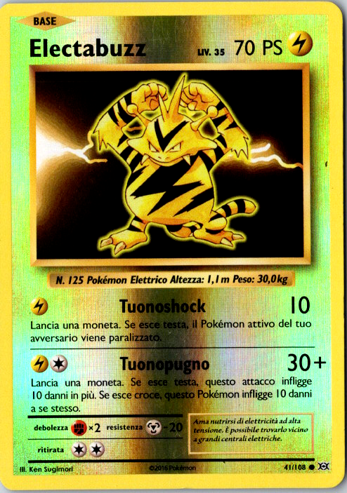 41-108 Electabuzz Reverse Holo EVO Evoluzioni ITA EXCELLENT