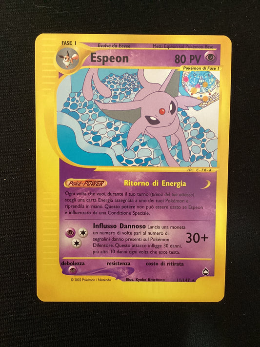 011-147 Espeon Rara Aquapolis  ITA NM