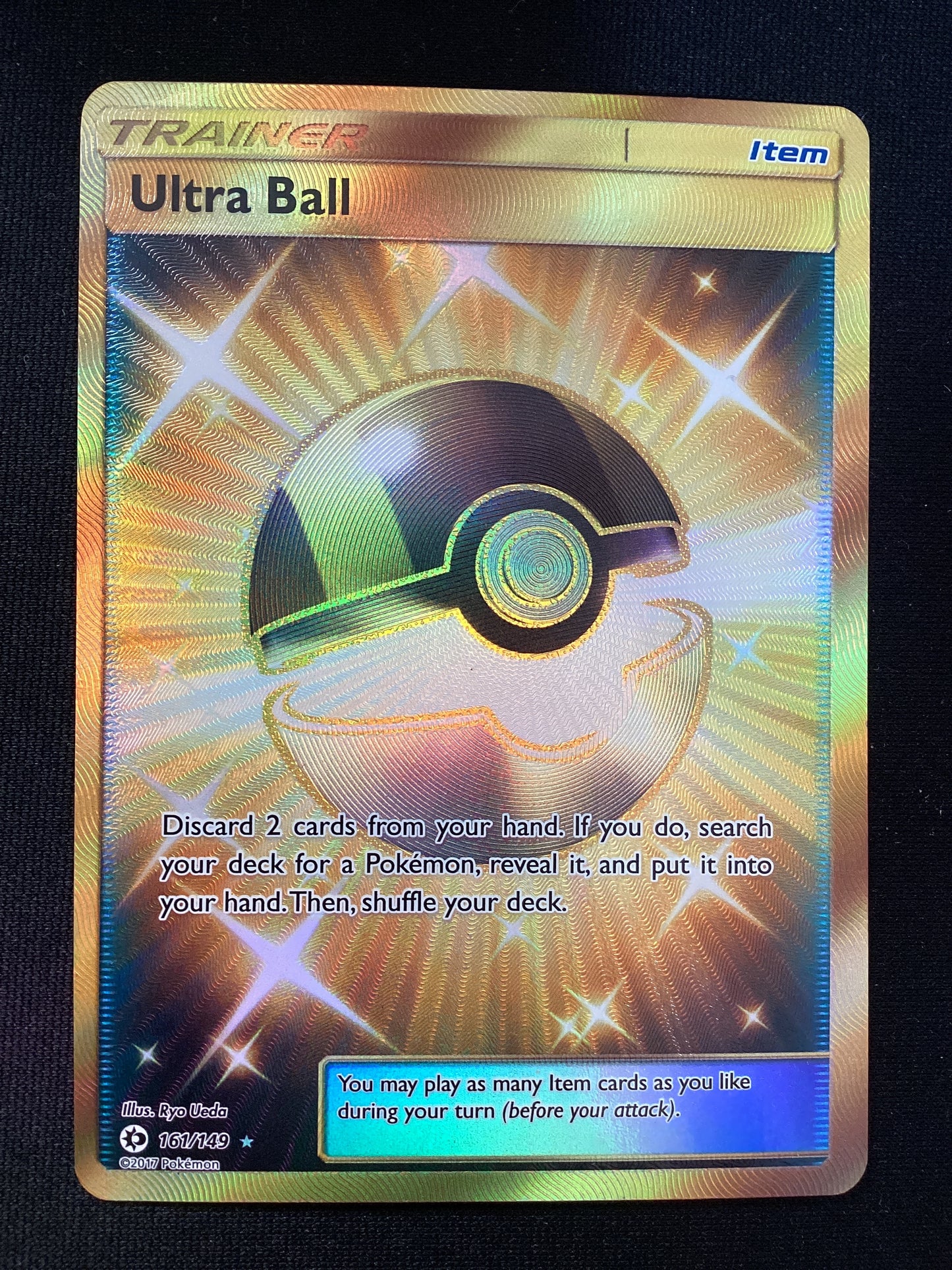 161-149 Ultra Ball Gold Rara Segreta SUM Sole e Luna ENG EX