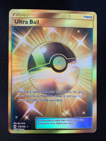 161-149 Ultra Ball Gold Rara Segreta SUM Sole e Luna ENG EX