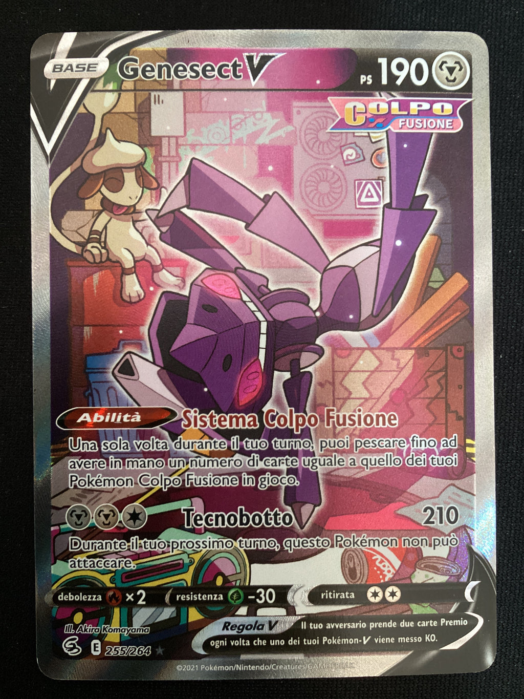 255-264 Genesect V Alternative Art FST Colpo Fusione  ITA NM