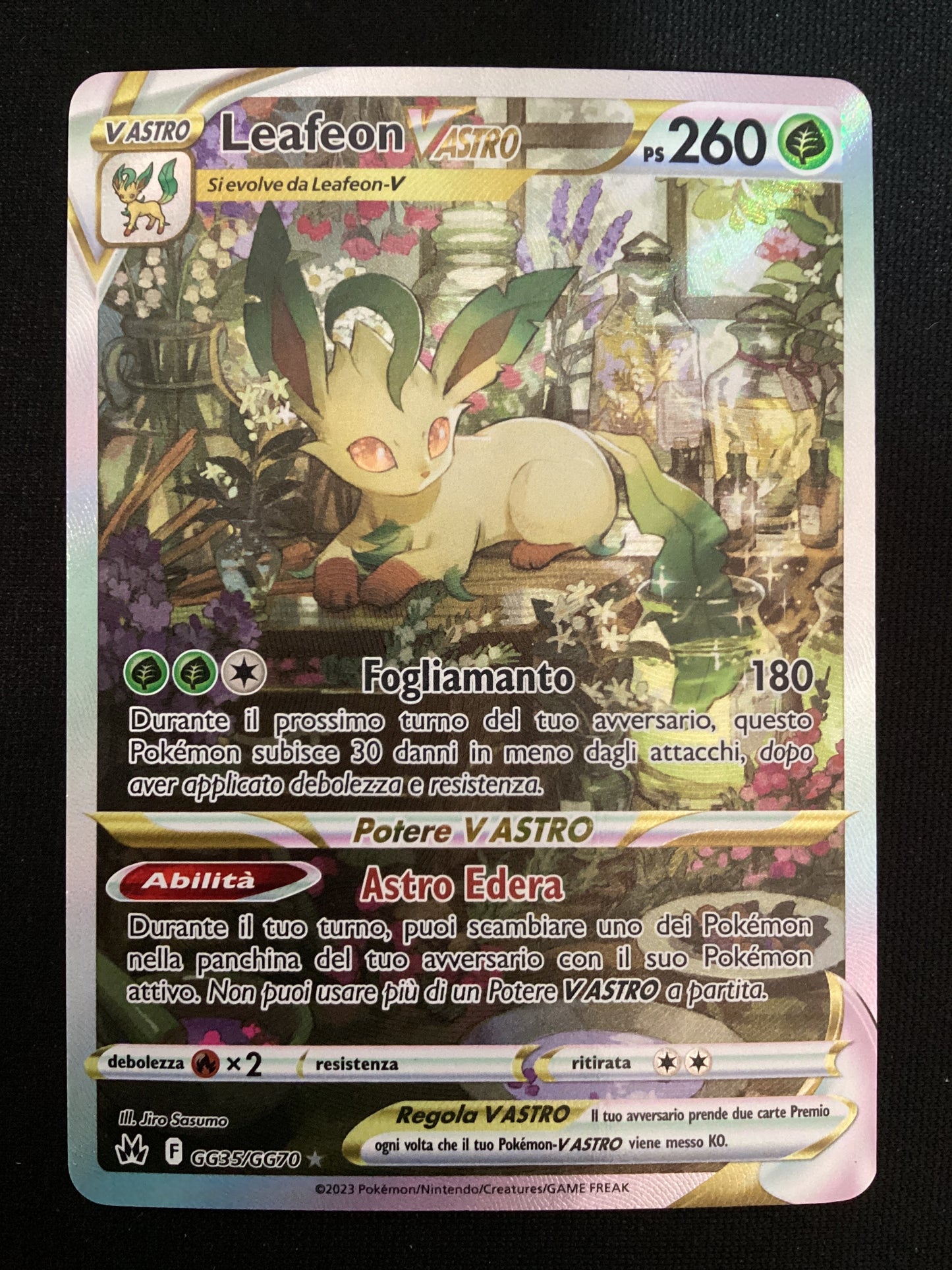 GG35-GG70 Leafeon V Astro Galleria DiGalar CRZ Zenit Regale ITA NM