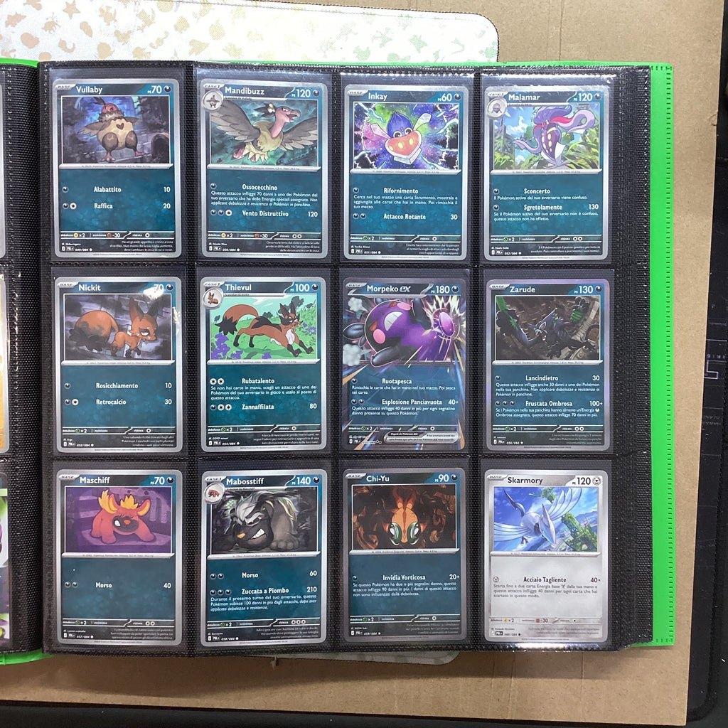 Masterset in serie Buio Pesto - Pokemon Set Regular (Holo-Non Holo-ex) 84 Carte ITA NM + Album