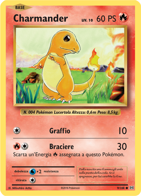 009-108 Charmander Comune EVO Evoluzioni ITA EXCELLENT