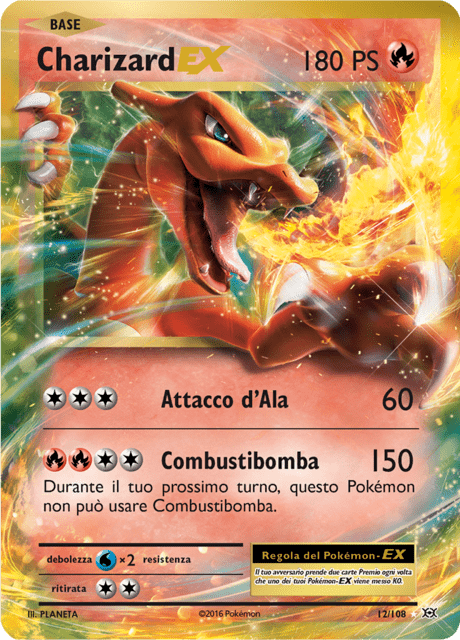 012-10 Charizard EX EVO Evoluzioni ITA EXCELLENT