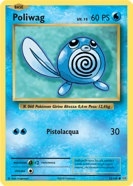 023-108 Poliwag Comune Reverse EVO Evoluzioni ITA EXCELLENT