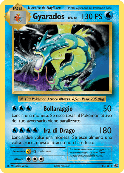 034-108 Gyarados Holo EVO Evoluzioni ITA PL